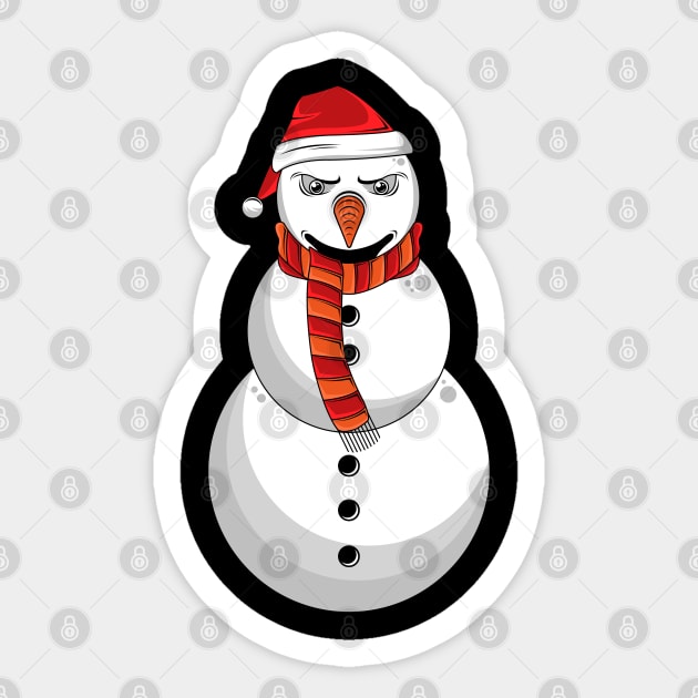 Funny Snowman Sticker by Markus Schnabel